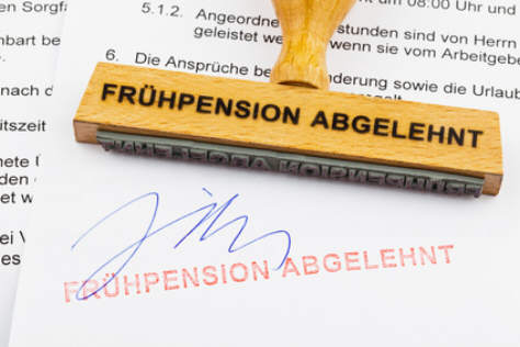 Zahl der Frühpensionäre sinkt