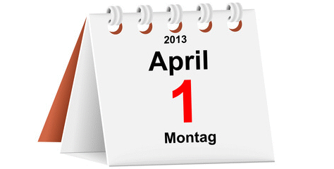 Änderungen zum 01. April 2013