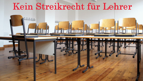 Kein Streikrecht für verbeamtete Lehrer