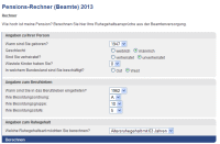 Ruhegehalt und Pensionsrechner